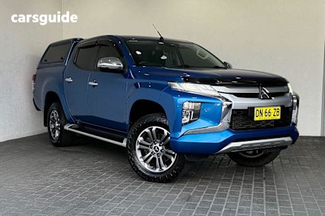 Blue 2019 Mitsubishi Triton Double Cab Pick Up GLS (4X4)