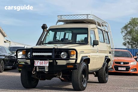 Beige 1997 Toyota Landcruiser Troop Carrier (4X4) 11 Seat