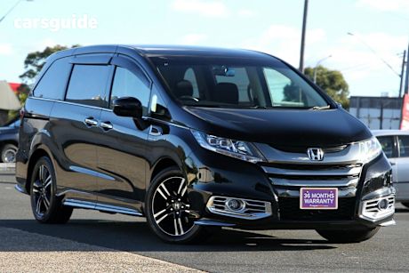 Black 2017 Honda Odyssey Wagon ABSOLUTE-SENSING (HYBRID)