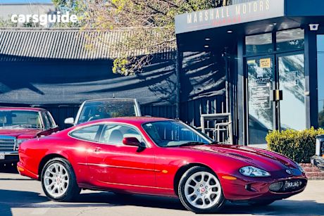 Burgundy 1999 Jaguar XKR Coupe Classic