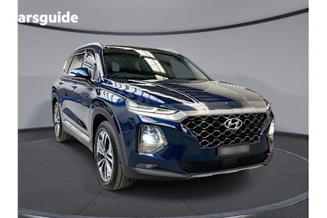 Blue 2019 Hyundai Santa FE Wagon Highlander Crdi Burg (awd)
