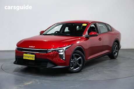 Red 2024 Kia K4 Sedan S Safety Pack