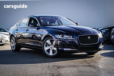Blue 2017 Jaguar XF Sedan 25T (184KW) R-Sport