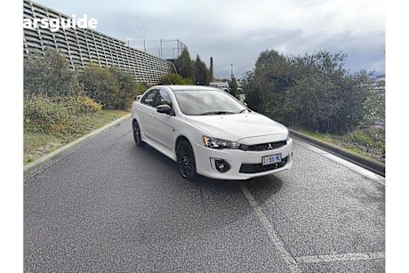 White 2017 Mitsubishi Lancer Sedan BLACK EDITION F