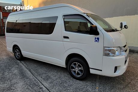 White 2015 Toyota Hiace Commercial