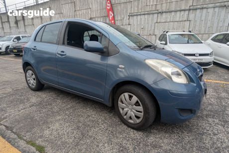 Blue 2011 Toyota Yaris Hatchback YR