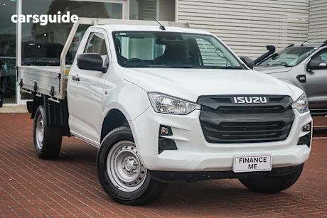 White 2023 Isuzu D-MAX Cab Chassis SX (4X2) High-Ride