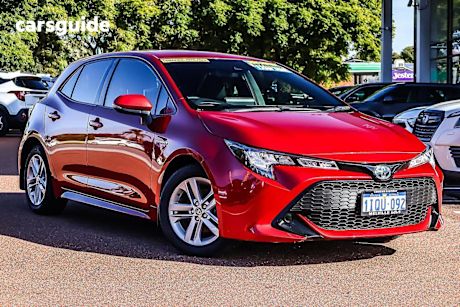 Red 2021 Toyota Corolla Hatch ASCENT SPORT HYBRID F