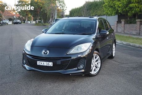 Black 2012 Mazda 3 Hatchback SP25