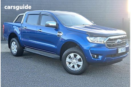 Blue 2019 Ford Ranger Ute Tray XLT 4X4