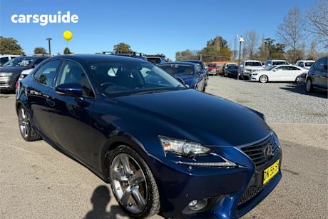 Blue 2014 Lexus IS350 Sedan Sports Luxury
