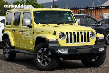 Yellow 2023 Jeep Wrangler Unlimited Hardtop Overland (4X4)