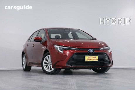 Red 2023 Toyota Corolla Sedan ASCENT SPORT HYBRID F
