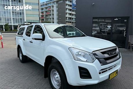 White 2019 Isuzu D-MAX Crew Cab Utility SX HI-Ride (4X2)
