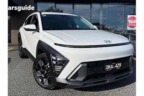 White 2025 Hyundai Kona Wagon Hybrid Premium