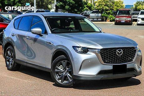Silver 2024 Mazda CX-60 Wagon G40E Evolve Hybrid