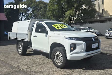 White 2020 Mitsubishi Triton Cab Chassis GLX (4X4)