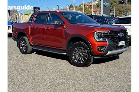 Orange 2023 Ford Ranger Ute Tray WILDTRAK 4X4