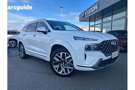 White 2023 Hyundai Santa FE Wagon Highlander Crdi (awd)