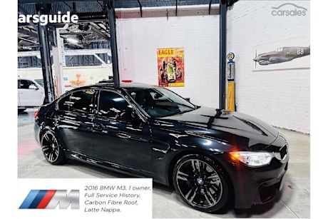 Black 2016 BMW M3 Sedan