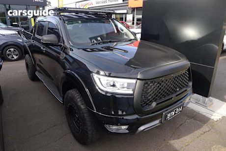 Black 2022 GWM UTE Dual Cab Utility Cannon-L (4X4)