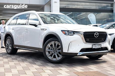 White 2024 Mazda CX-90 Wagon G50E Touring Mhev
