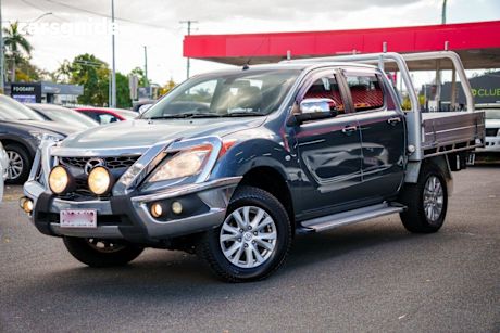 Blue 2014 Mazda BT-50 Dual Cab Utility GT (4X4)