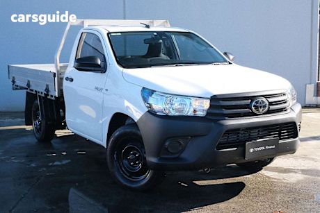 White 2020 Toyota Hilux Cab Chassis Workmate