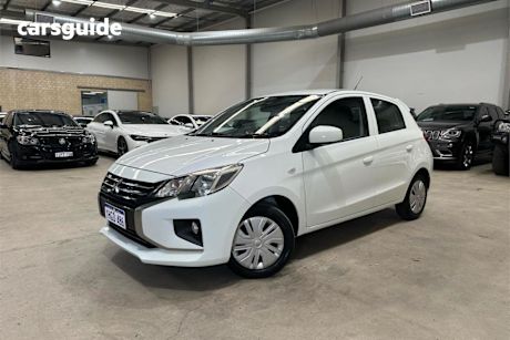 White 2021 Mitsubishi Mirage Hatchback ES