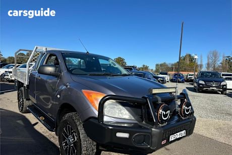 Grey 2014 Mazda BT-50 Freestyle Cab Chassis XT (4X4)