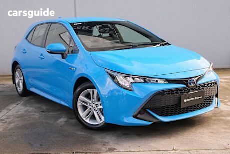 Blue 2021 Toyota Corolla Hatchback Ascent Sport Hybrid