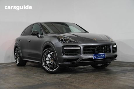 Grey 2020 Porsche Cayenne Coupe Turbo