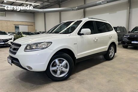 White 2009 Hyundai Santa FE Wagon SLX Crdi (4X4)