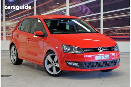 Red 2012 Volkswagen Polo Hatchback 77 TSI Comfortline