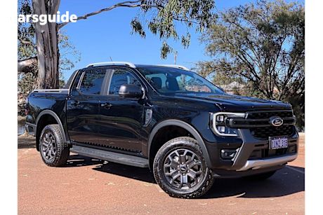 Black 2025 Ford Ranger Ute Tray WILDTRAK 4X4