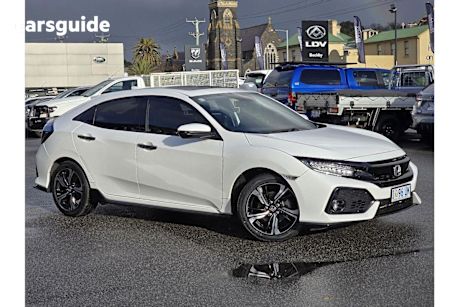 White 2019 Honda Civic Hatch RS F