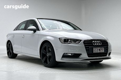 White 2015 Audi A3 Sedan AMBITION F