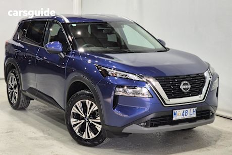 Blue 2024 Nissan X-Trail Wagon ST-L (4WD) 7 Seat