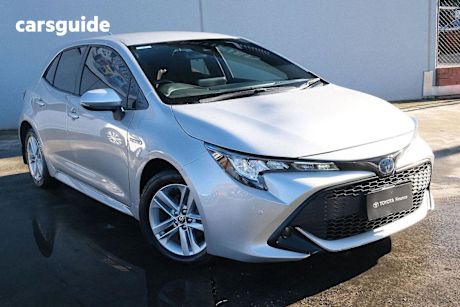Silver 2021 Toyota Corolla Hatchback Ascent Sport Hybrid