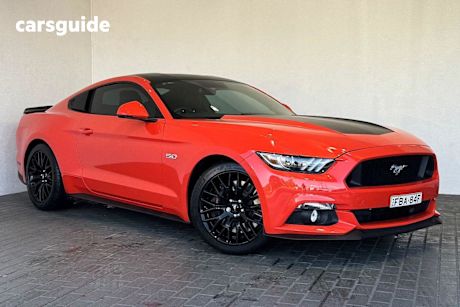 Orange 2016 Ford Mustang Coupe Fastback GT 5.0 V8
