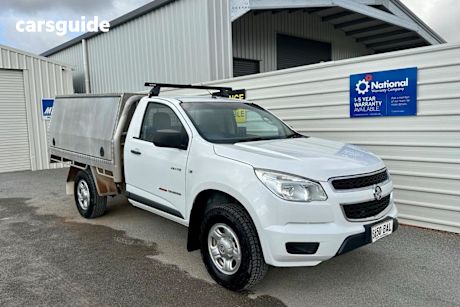 White 2014 Holden Colorado Cab Chassis LX (4X4)