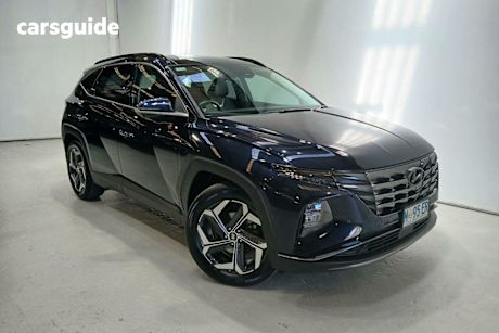 Blue 2023 Hyundai Tucson Wagon Highlander (awd)