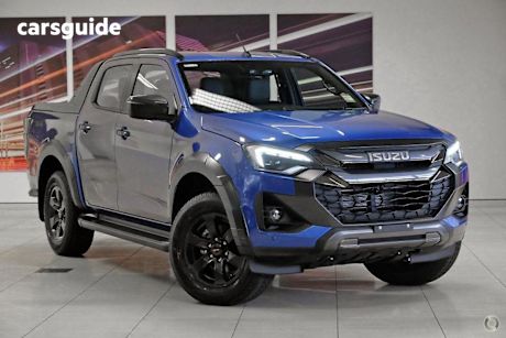 Blue 2025 Isuzu D-MAX Crew Cab Utility X-Terrain (4X4)