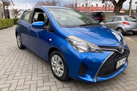 Blue 2015 Toyota Yaris Hatchback Ascent
