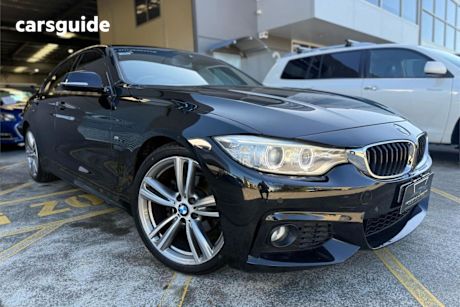 Black 2015 BMW 420i Coupe Gran Coupe Sport Line