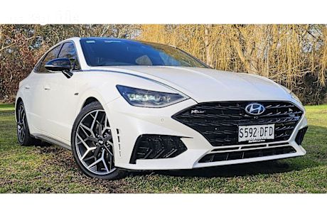 White 2021 Hyundai Sonata Sedan N Line