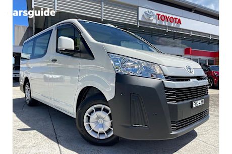 White 2024 Toyota Hiace Van LWB (4 Door Option)