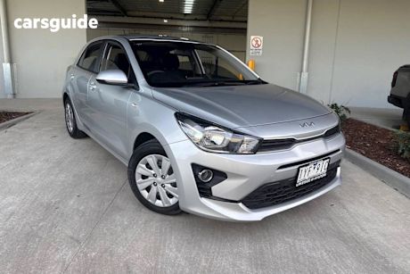 Silver 2023 Kia RIO Hatchback S