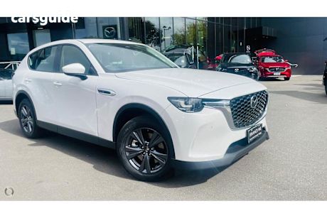 White 2024 Mazda CX-60 Wagon D50E Evolve Hybrid
