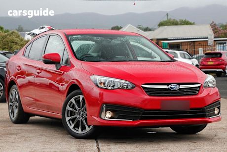 Red 2022 Subaru Impreza Sedan 2.0I-L (awd)